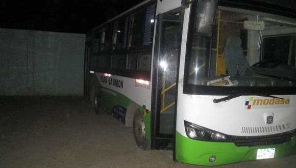 Un grupo de delincuentes se hizo pasar como pasajeros para abordar un ómnibus que iba del distrito La Unión a la ciudad de Piura.