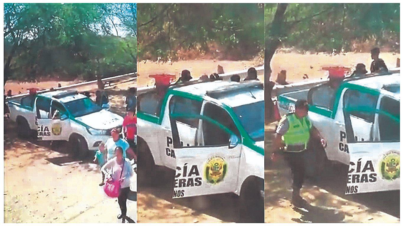 Graban a policías recibiendo “coima” de venezolanos 