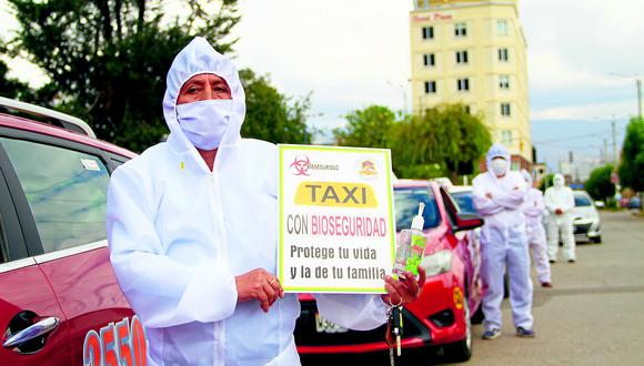Transportistas presentan “Taxis seguros” para su reactivación en Huancayo