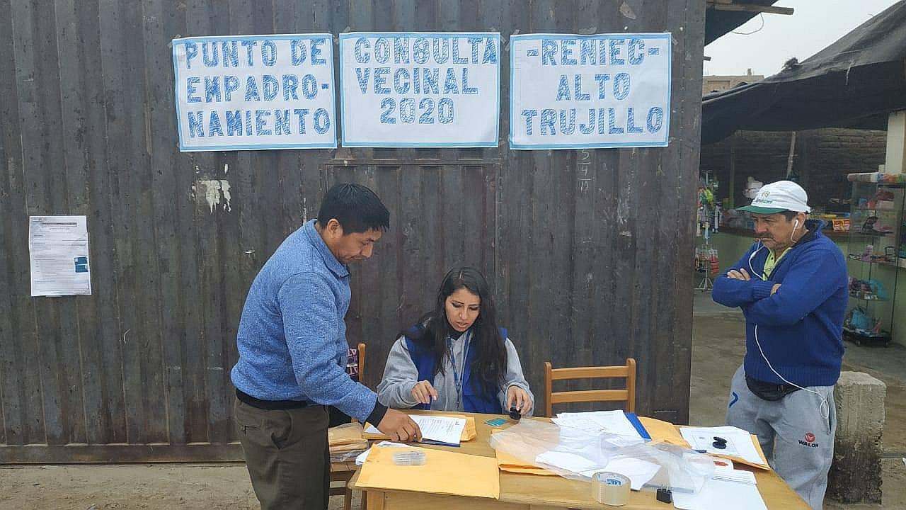 Realizan empadronamiento para la creación del distrito de Alto Trujillo 