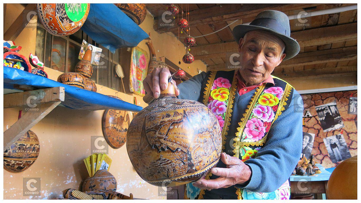 ​Mate burilado de artesano huanca será expuesto en fase de grupos del Mundial 2018 