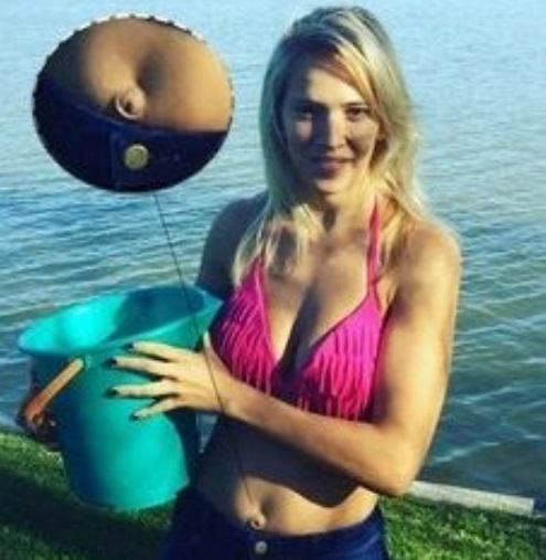 Lamentable: Se burlan de ombligo de Luisana Lopilato tras sumarse al Ice Bucket Challenge