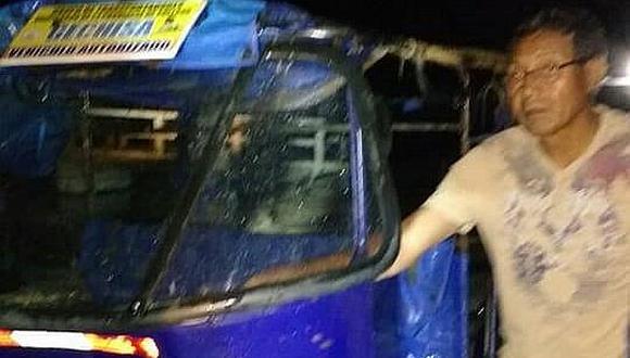 Piura: Un mototaxi con tres personas a bordo cae a un acueducto en Sullana