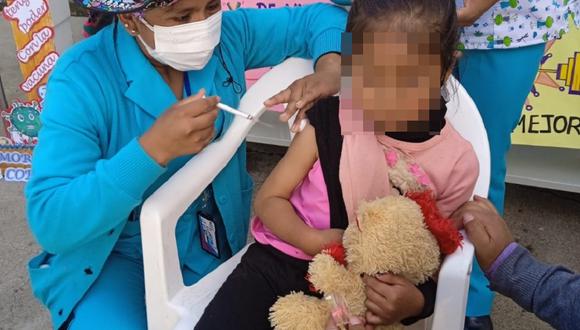 Vacunación en Huancavelica.