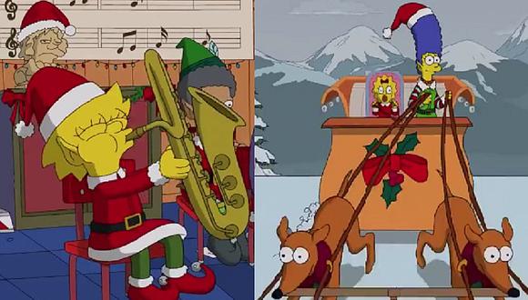 Mira el video navideño de 'Los Simpson' que se viraliza en internet
