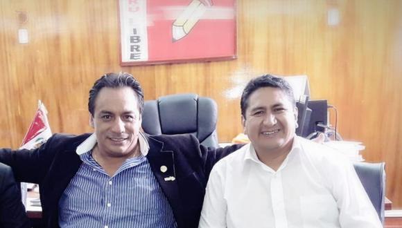 Secretario general de Perú Libre junto al alcalde de Satipo, Iván Olivera