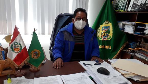 El alcalde de Orcopampa quiere controlar los contagios en su distrito. (foto: Difusión)