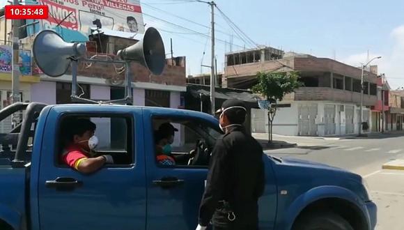PNP interviene a alcalde de Tacna por salir a la calle para perifonear en "toque de queda"