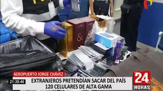 Extranjeros pretendían sacar del Perú 126 celulares comprados en Las Malvinas 