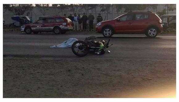 La Libertad: Joven motociclista muere tras ser impactado por un vehículo 