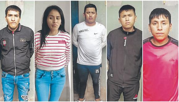 Capturan a presunta banda delincuencial “Los Secos de Santa Rosa” por secuestro 