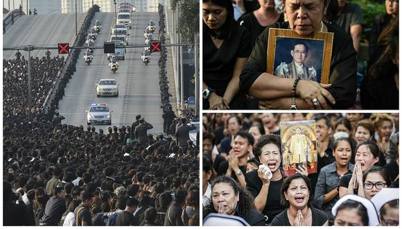 Tailandia: El féretro del rey Bhumibol es trasladado en procesión hasta el palacio real (VIDEO)