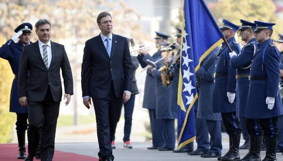 Autoridades de Serbia y Bosnia protagonizan histórico encuentro