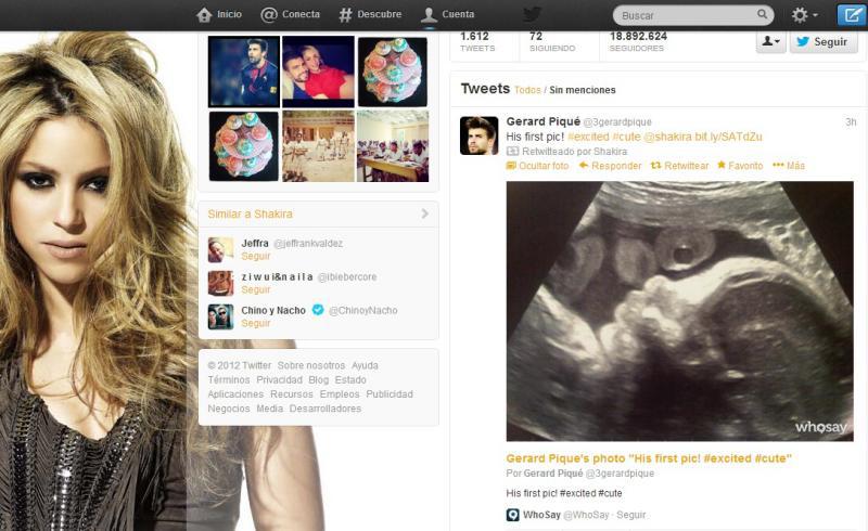 Piqué comparte foto de su hijo con Shakira
