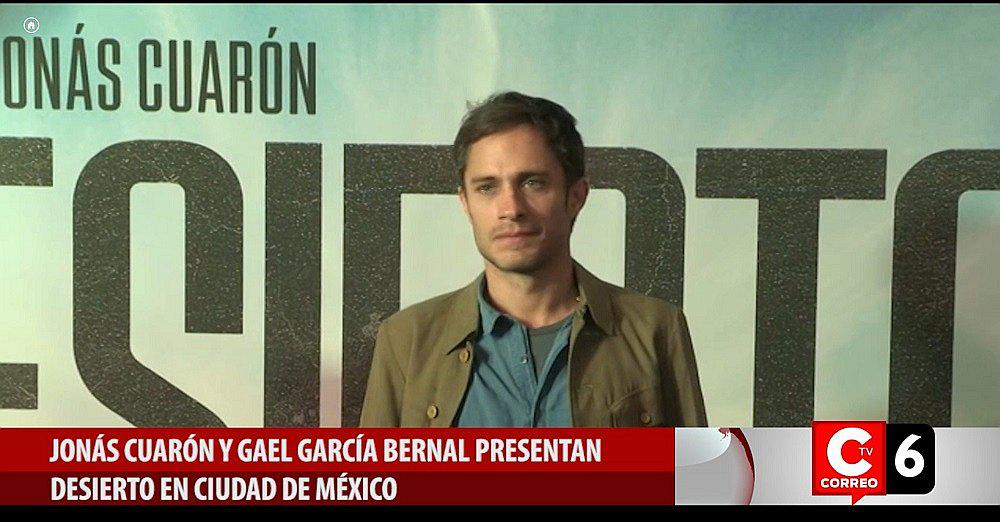 Gael García promociona película 'Desierto' en México (VIDEO)