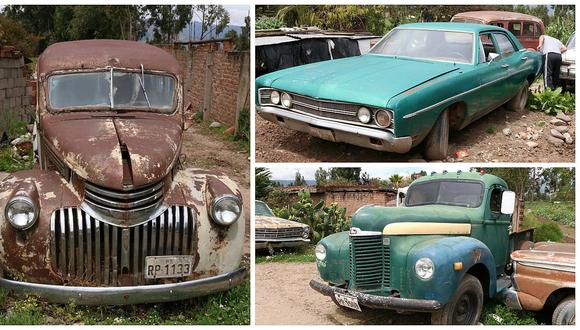Huancayo: Improvisan museo de coches en la vía pública (FOTOS)