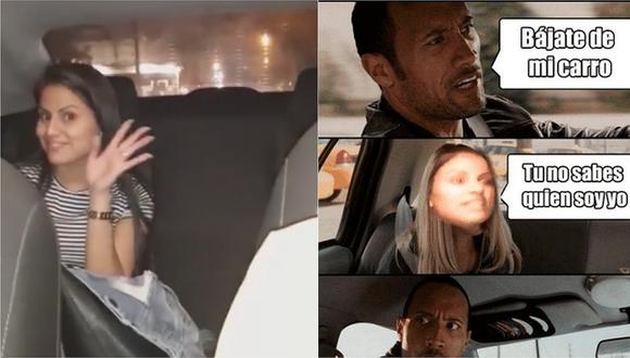 Usuarios crean memes de la chica que agredió a conductor de Uber  (FOTOS)
