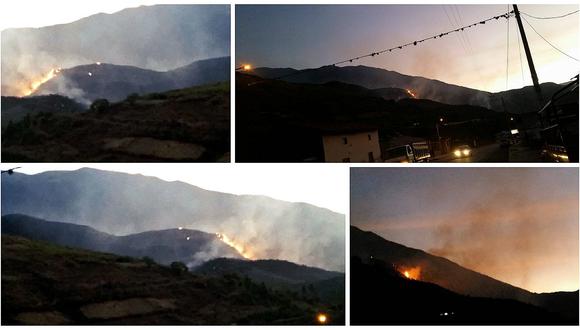 Incendio forestal avanza incontrolable en Cusco
