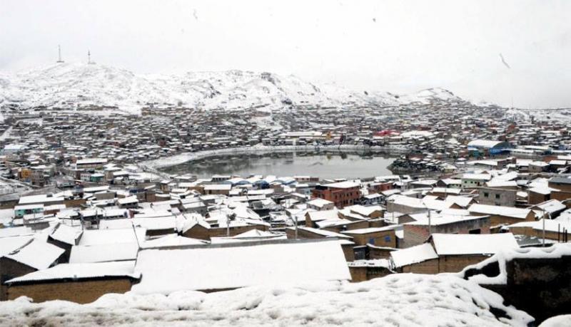 Pasco: Declaran estado de emergencia en diversos distritos por heladas y nevadas