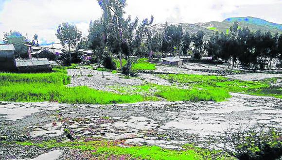 40 hectáreas de cultivo se malogran en Pilchaca