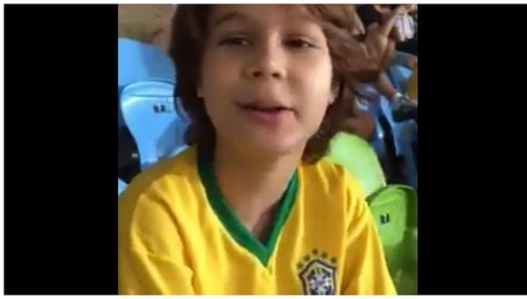 Río 2016: Niño se molesta con Neymar y lo tacha de su camiseta (VIDEO)