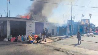 Nuevo Chimbote: Incendio consume mercado Santa Rosa