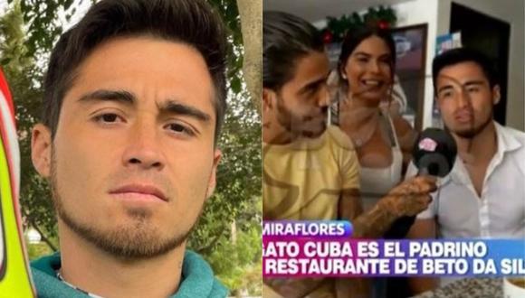 Ivana Yturbe presentó a Rodrigo Cuba como padrino del nuevo restaurante de su esposo Beto Da Silva. (Foto: @gatocuba16/captura de video)
