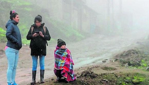 El Senamhi advierte descenso de la temperatura en la sierra piurana hasta el 30 de diciembre, sobre todo en Ayabaca y Huancabamba.