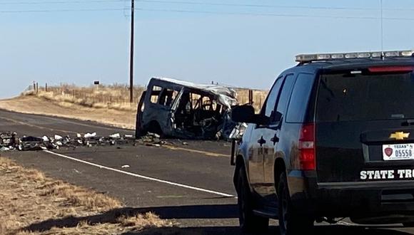El accidente ocurrió  cerca de Andrews, en Texas. (Foto: Twitter)