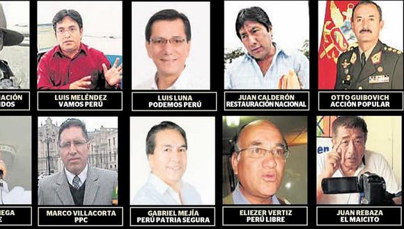 10 agrupaciones tienen candidatos a la Región que no son sus afiliados 