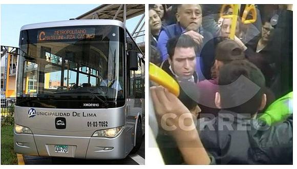 Metropolitano: Acusado de robo de celular en bus de la ruta C fue detenido 