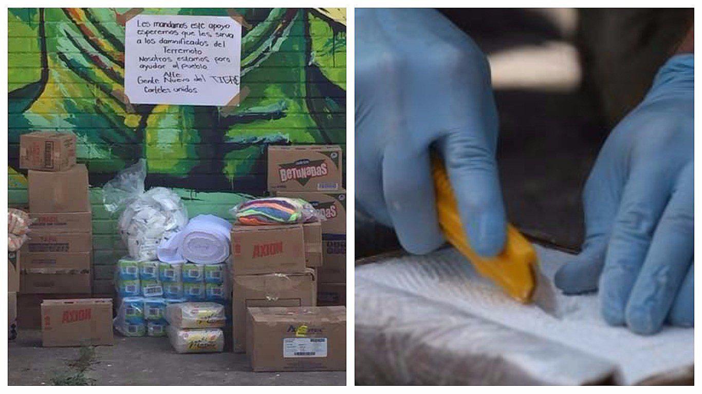 Cartel de México donó alimentos para damnificados del devastador terremoto (FOTOS)