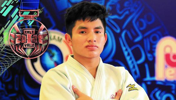 El judoca Arnold Prado Ramos logra una presea en la categoría de 60 kilogramos en los Juegos Panamericanos Junior de Cali 2021.