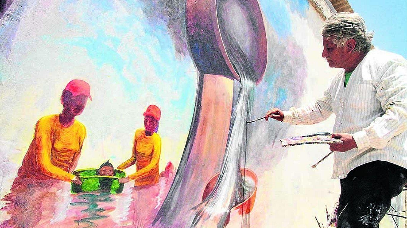 Creatividad pictórica del Fenómeno El Niño Costero 