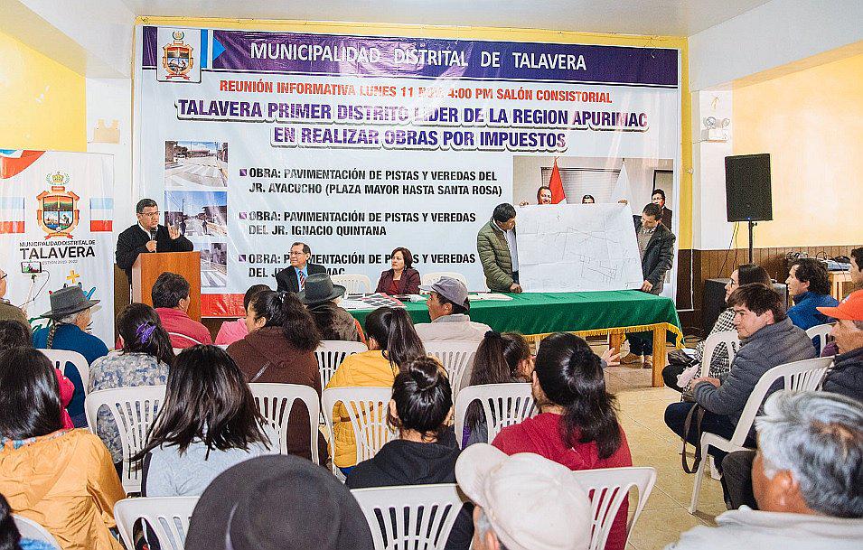 Obras por Impuesto se implementarán en Apurímac por primera vez