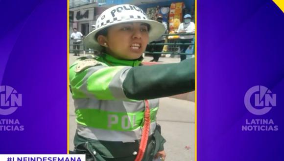 Policía impide paso de mujer en trabajo de parto. Foto: Latina