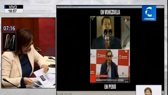 Frente a Comisión de Venecia: Milagros Salazar usó 'meme' para comparar a Vizcarra con Hugo Chávez 