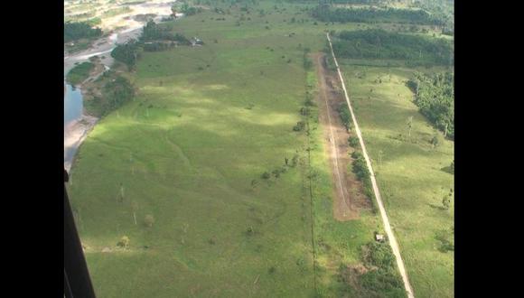 Satipo: Policía destruye pista de aterrizaje clandestina