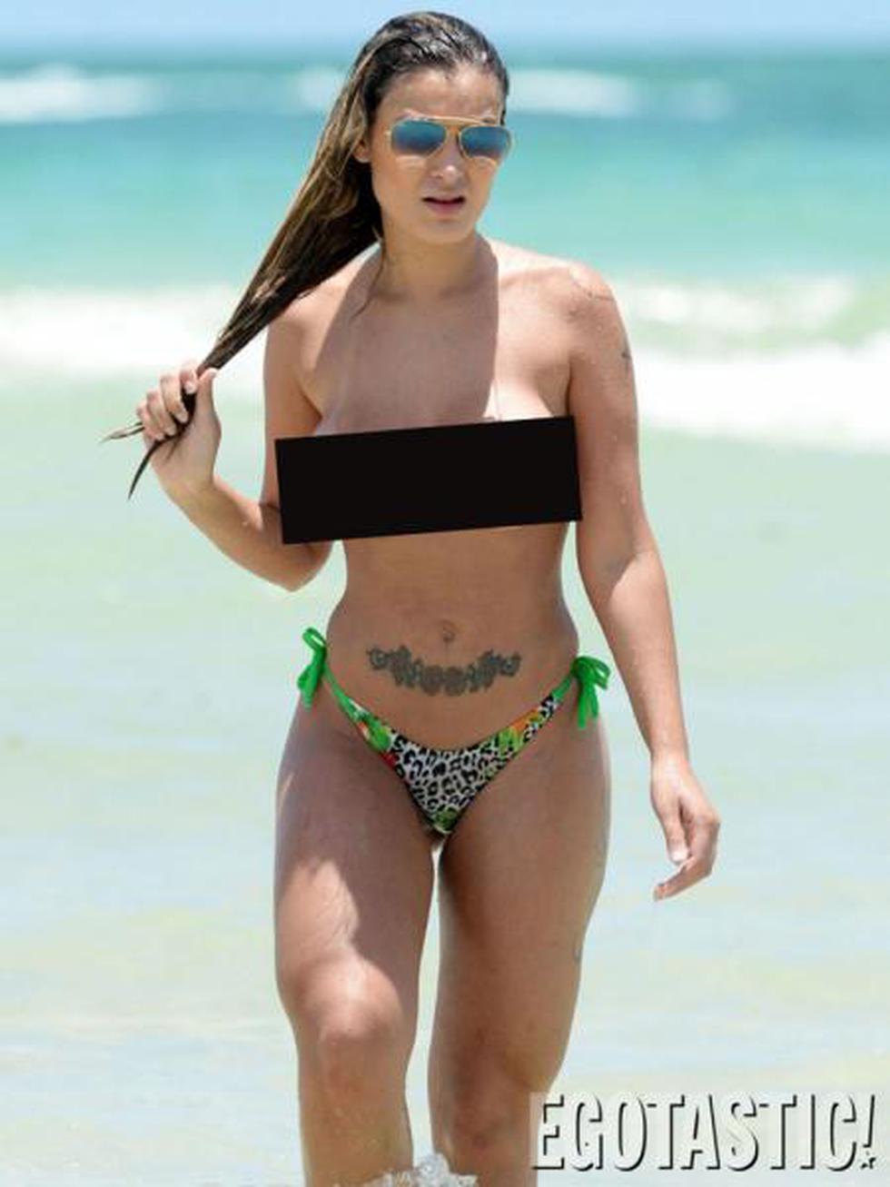 Brasil 2014: Andressa Urach hace topless en playas brasileñas (FOTOS)