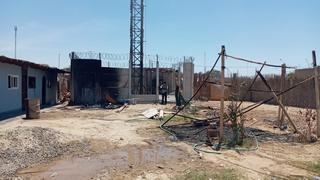 Pobladores incendian instalación de antena para internert y telefonía en Santiago