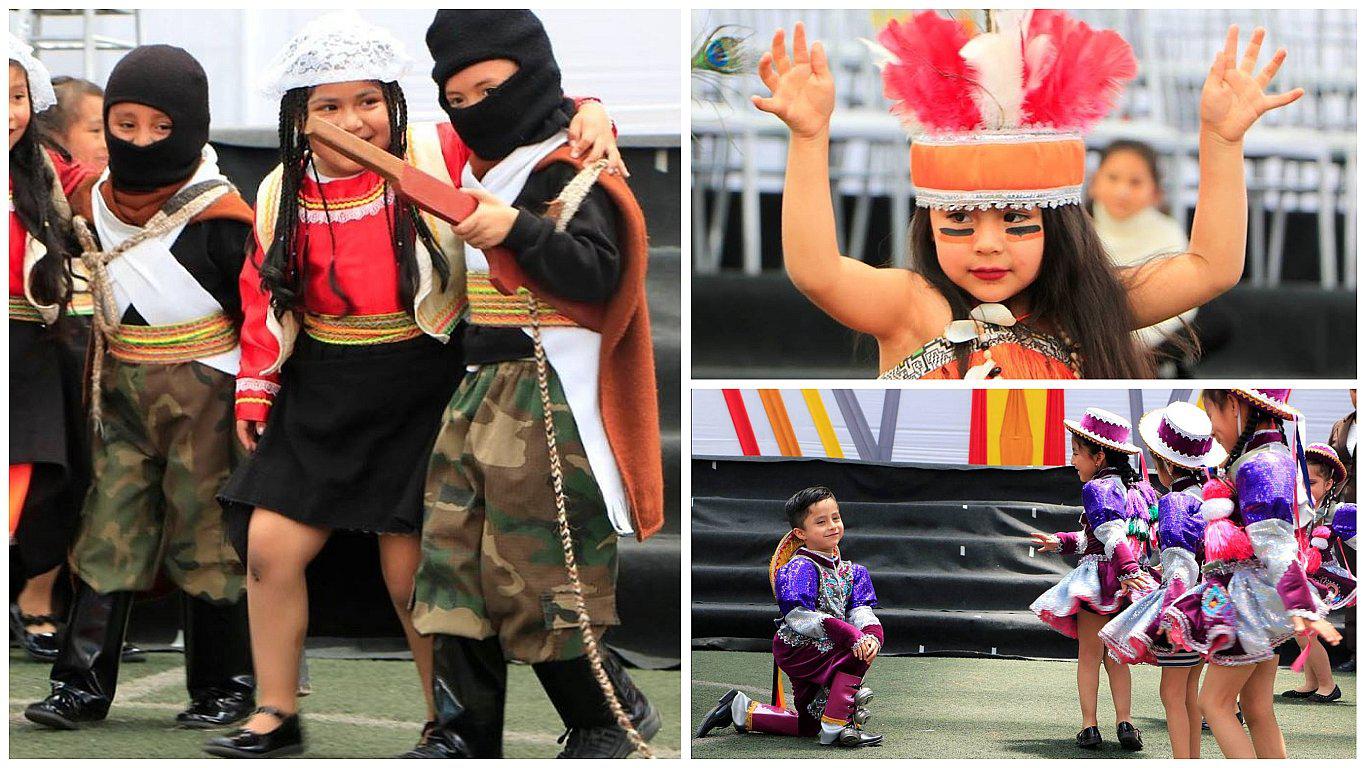 ​Con danzas típicas menores clausuraron año escolar 