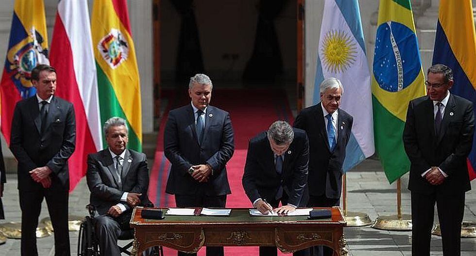 Presidentes De Sudamérica Firman Declaración De Santiago Para Crear El Prosur Video Y Fotos 9970