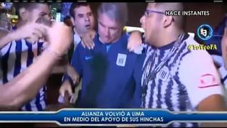 Alianza Lima recibió el aliento de sus hinchas en llegada a Lima tras goleada ante Binacional en primera final [VIDEO]