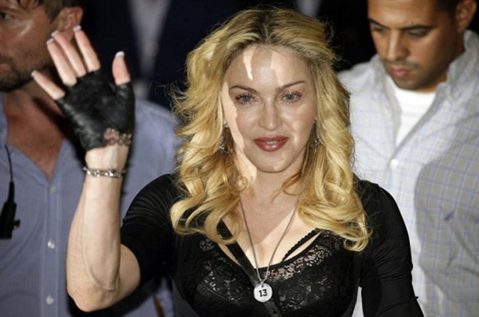 Madonna y sus dientes de oro y brillantes 