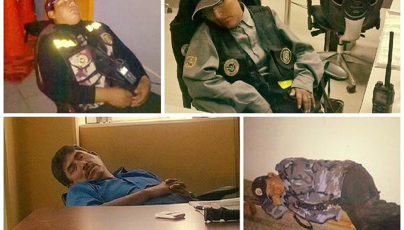 Tacna: Serenos son fotografiados durmiendo en horario de trabajo