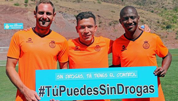 Futbolistas del Real Garcilaso se suman a campaña 'Tú puedes sin drogas'