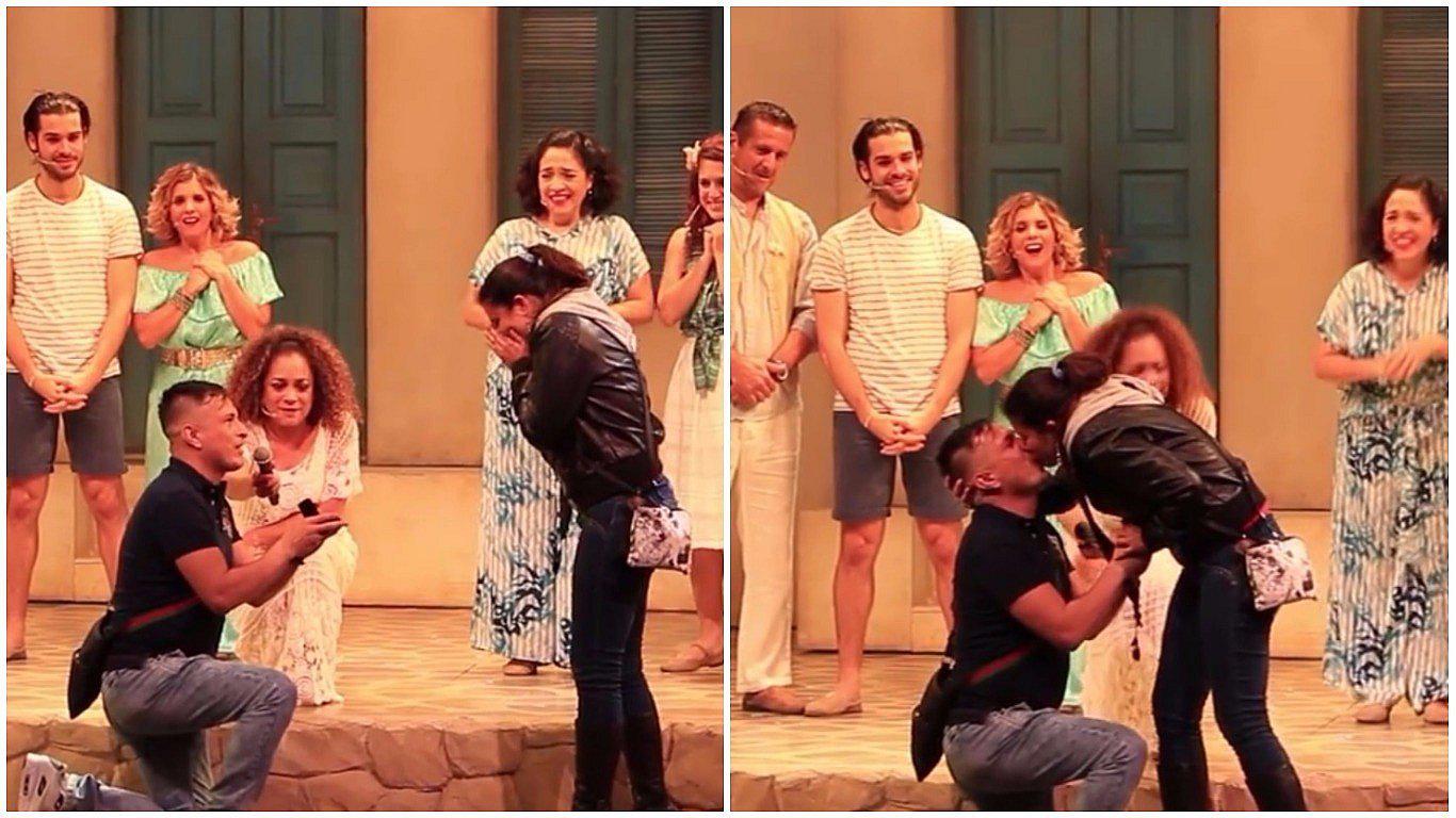 ​Facebook: joven le pide matrimonio a su pareja con ayuda del elenco de obra 'Mamma Mía' (VIDEO)