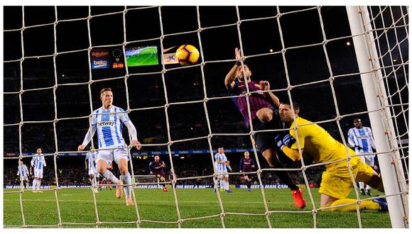 ​Barcelona: polémica por gol de Luis Suárez al Leganés (VIDEO)