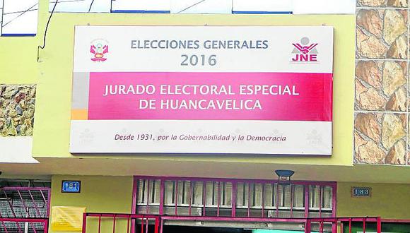 Hoy Jurado Electoral Especial de Huancavelica entregará actas observadas