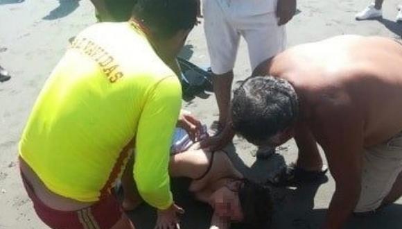 Dos venezolanas y un vigilante salvan de morir ahogados en Las Delicias 
